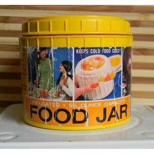 Vintage Amoco Gas station memorabilia - Bee Plastic‎ Insulated Thermos Food Jar